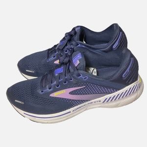 Brooks Womens Adrenaline GTS 22 Purple Blue Iris  Running Shoes Sneaker Sz 9.5 B